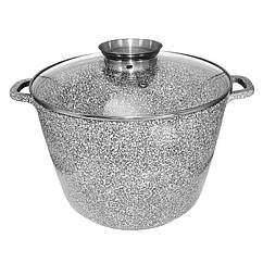 Казан UNIQUE 10л круглий 28*20см з гранітним покриттям і литими ручками