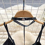 Лаковий боді з чорним повідцем Sexy desires Subordination розмір M Кайф, фото 3