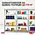 Стелаж | 180х90х40 см | чорний | 4 полиць МДФ | універсальний  | оцинкований | міцний | не псує підлогу, фото 4