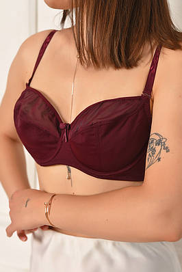 Бюстгалтер жіночий бордового кольору чашка С 204618T Безкоштовна доставка