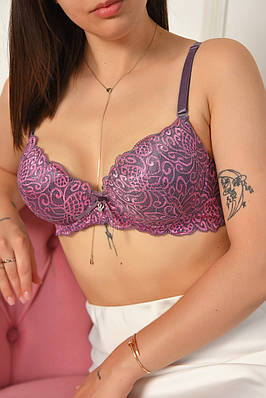 Бюстгальтер жіночий бузкового кольору чашка В 204631T Безкоштовна доставка