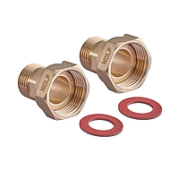 Комплект для під'єднання лічильника води з накидною гайкою Nolf NFC.460-SET — 1/2"-3/4" (NF3242)