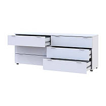 Комод Doros Рон 9 Білий 6 Ящиків 160х38х62 DRS-011777 (41516175), фото 3