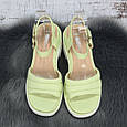 Босоніжки жіночі MEIDIANNAS салатові на об'ємній підошві 8041, фото 5