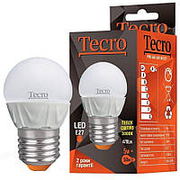 Лампа світлодіодна Tecro 5W E27 3000K (PRO-G45-5W-3K-E27)