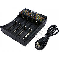 Зарядний пристрій для акумуляторів Liitokala 4 Slots, LCD дисплей, Li-ion/Ni-MH/Ni-Cd/AA/ААA/AAAA/С (lii-402)