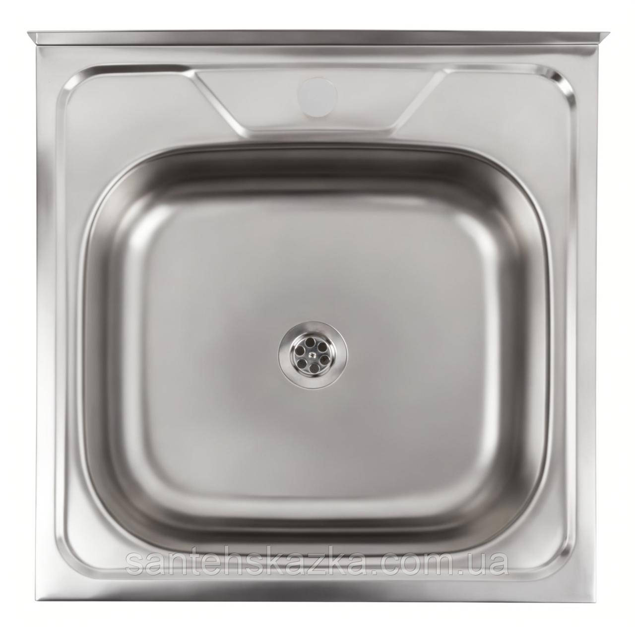 Мийка кухонна з нержавіючої сталі Platinum 5050 (0,4/120 мм), фото 1