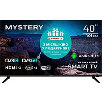 TV 40 Mystery MTV-4060FST2 Full HD/Smart/Android 13/Wi-Fi/Frameless/Black