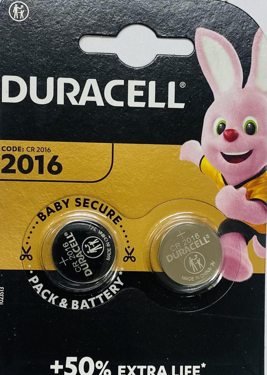 Батарейка лужна DURACELL DUR-2016 1x1 шт., фото 1