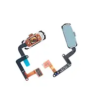 Кнопка HOME в зборі з механізмом і шлейфом для Samsung A320 синя