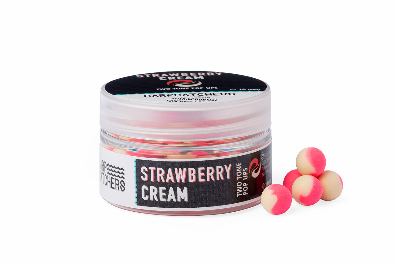 Бойл pop-up Carp Catchers «Strawberry Cream» 10mm, фото 1