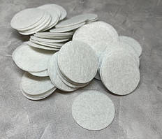 Фетрові кружки 4 см, колір -білий, упаковка 50 шт, Білий