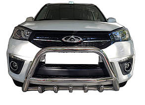 Кенгурятник WT003 (нерж) для Chery Tiggo 3 2005- рр