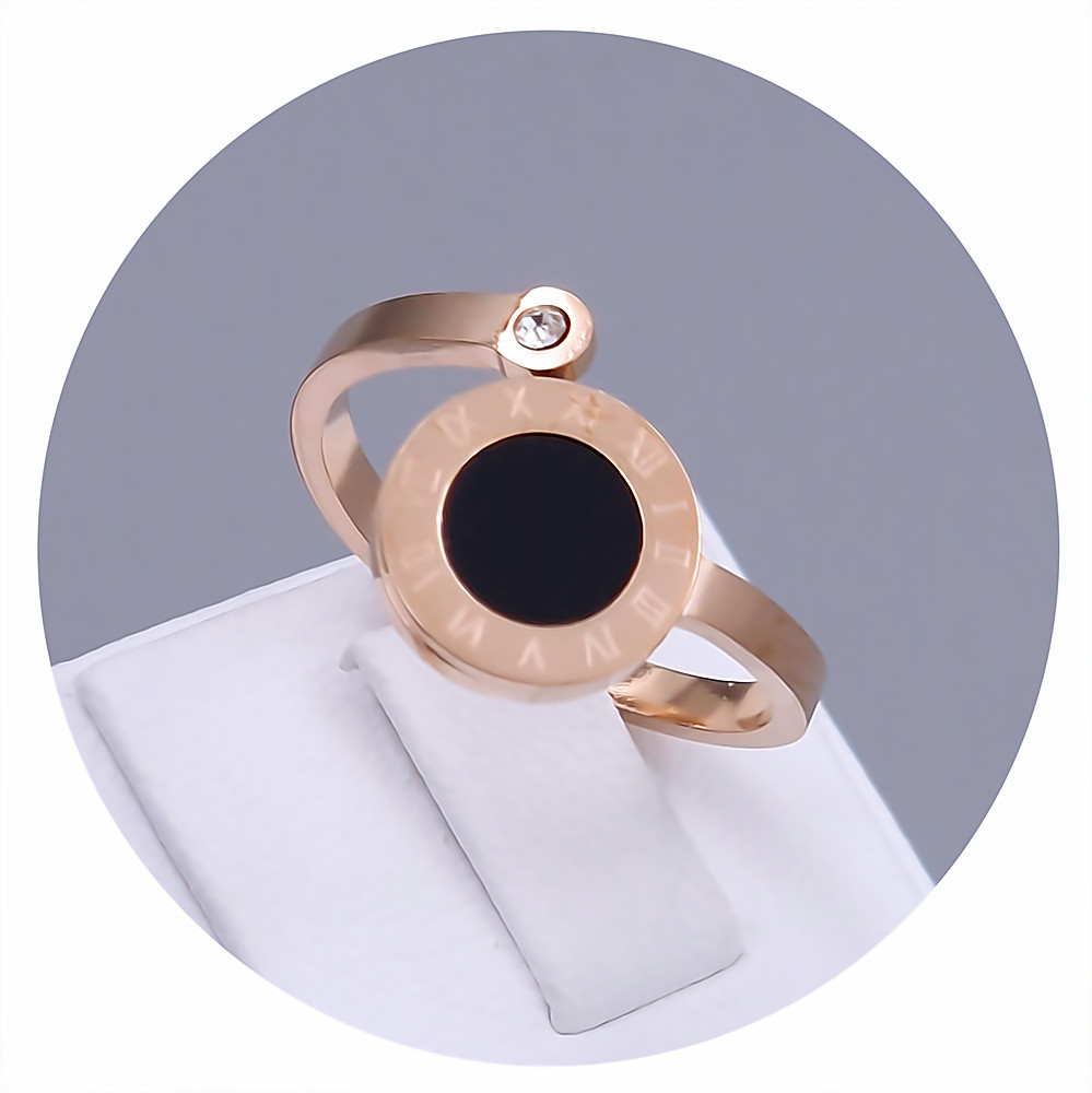 Каблучка Stainless Steel. Сталь. Позолота ЧВ. Є: 18р