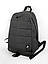 Комплект рюкзак барсетка через плече Nike темно-сірий портфель міський спортивний чоловічий жіночий найк, фото 2