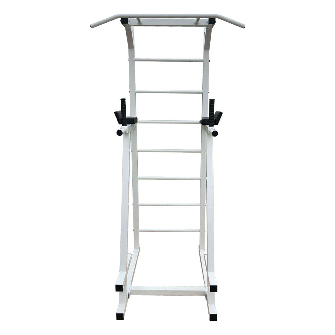 Турнік + прес + бруси підлогова стійка 60х60 мм Білий Спортивні стінки і турніки для будинку розбірна