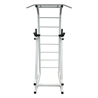 Турнік + прес + бруси підлогова стійка 60х60 мм Білий Спортивні стінки і турніки для будинку розбірна, фото 1