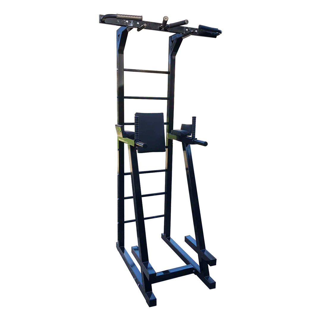 Турнік + прес + бруси підлогова стійка 50х50 мм KZ-837 Чорний Спортивні стінки і турніки для будинку розбірна