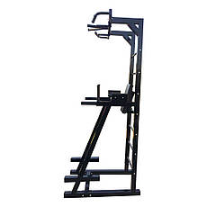 Турнік + прес + бруси підлогова стійка 50х50 мм KZ-837 Чорний Спортивні стінки і турніки для будинку розбірна, фото 3