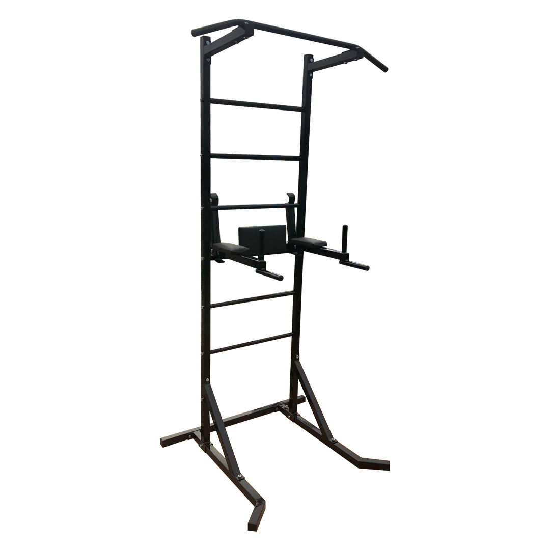 Турнік + прес + бруси підлогова стійка 50х50 мм KZ-832 Чорний Спортивні стінки і турніки для будинку розбірна