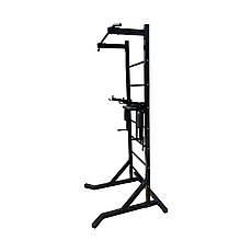 Турнік + прес + бруси підлогова стійка 50х50 мм KZ-832 Чорний Спортивні стінки і турніки для будинку розбірна, фото 4