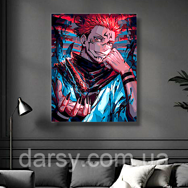 Картина за номерами Origami Магічна битва, Сукуна 40*50 см LW 2005, фото 1