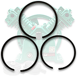 Комплект поршневих кілець Profter для компресора 2065-3065 3шт. (65мм.), фото 6