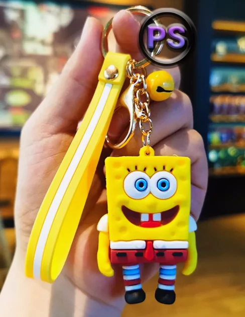 Брелок фігурка Губка Боб Квадратні Штани Sponge Bob на ключі рюкзак сумку пенал іграшка, фото 1