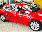 Молдинги на двері для Opel Astra J GTC 3-дв. хетчбек 2012-2015