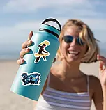 Набір наліпок Як приручити дракона Беззубик Денна фурія 50 штук стікерпак на ноутбук самокат гаджети, фото 5