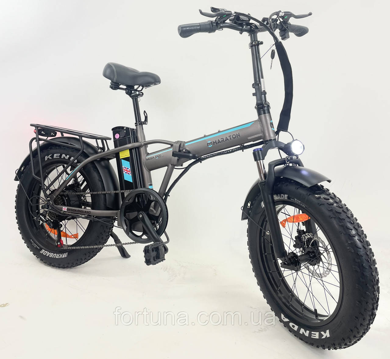 Складаний електровелосипед Fatbike Maraton 20" (1200W 48V 21Ah), фото 1