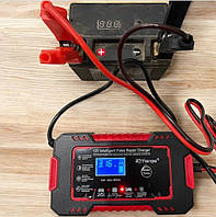 Зарядний пристрій для акумуляторів авто та мото 12 V на 100 Агод із тестером заряду та оновленням автоматичний