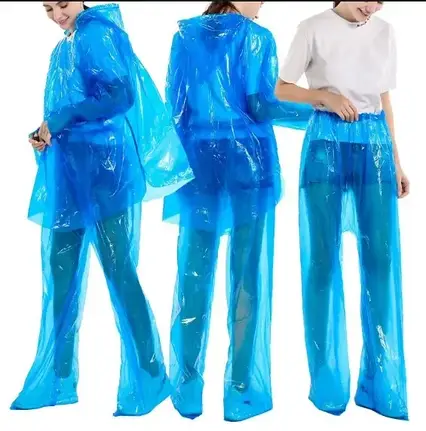 Дощовик універсальний із капюшоном зі штанами Raincoat set, Плащ-Дощовик, Комплект дощовика, фото 1