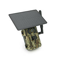 4G Фотопастка F-804 4МР-відео 120 кут . мікрофон/динамік. слот SD під картку. Батарея 7800мА сонячна панель APP-UBOX