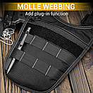 Прихована сумка неведимка BULLDOG через плече під пахвою, фото 3