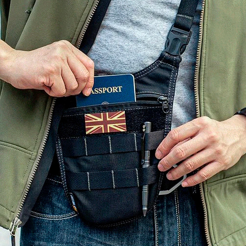 Прихована сумка неведимка BULLDOG через плече під пахвою, фото 1