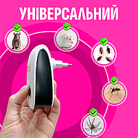 Ультразвуковий відлякувач гризунів та комах MR-002, набір 2 шт (від мишей, тарганів, павуків), фото 6