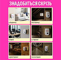 Ультразвуковий відлякувач гризунів та комах MR-002, набір 2 шт (від мишей, тарганів, павуків), фото 5