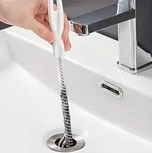 Прилад для чищення труб і каналізації очисник-скриня в раковині, Гнучка щітка для чищення труб Toilet clog, фото 4