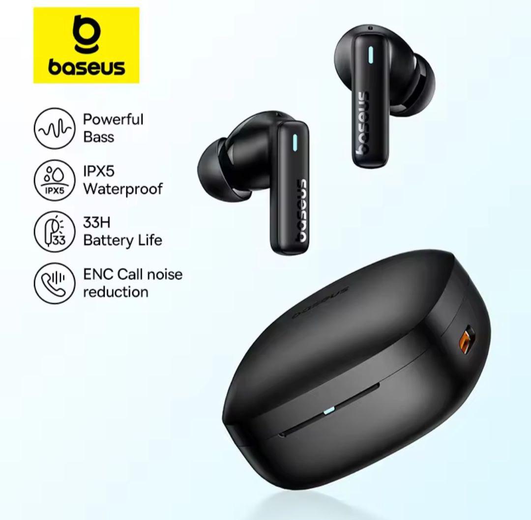 Бездротові навушники Baseus Bowie E19 TWS з ENC шумозаглушенням, Bluetooth 5.3, до 33 годин