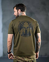 Тактична потоотводна футболка Ні Жалю Ні Страху oliva ПП4694