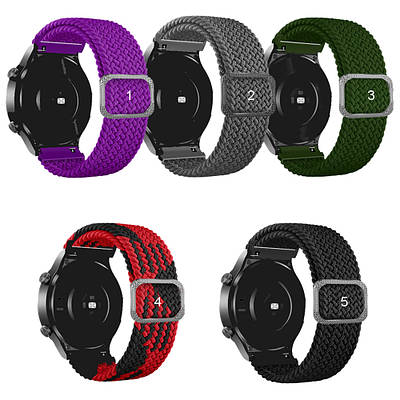Плетений ремінець для amazfit gtr 47mm / gtr 2 / 2e / 3 pro / gtr 4 / pace / stratos