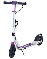 Двоколісний самокат Maraton (маратон) GMC з дисковим гальмом, 2 амортизатори, фіолетовий