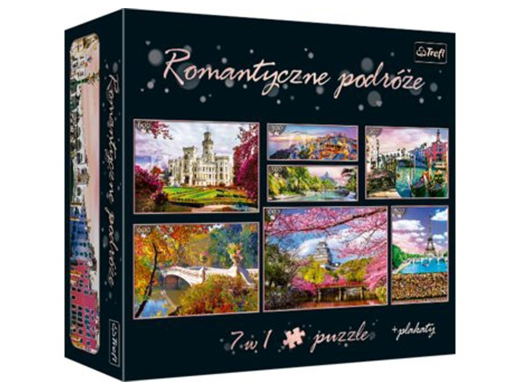 Пазли Trefl 7в1 - Романтична подорож, фото 1