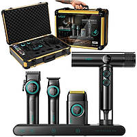 Набір VGR 4в1 машинка+тример+шейвер+фен у кейсі