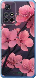 Чохол на Xiaomi Poco M4 Pro 5G Пурпурова сакура "6075u-3851-72104", фото 1