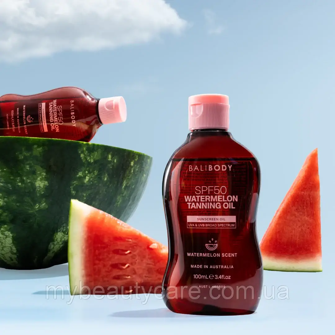Олія для засмаги з насінням кавуна SPF50 Bali Body Watermelon Tanning Oil (100 мл)