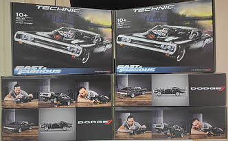 Конструктор Technic Dodge Charger Домініка Торетто гоночна машин НОВИЙ В КОРОБЦІ на 1077 деталей Technic як LEGO ЛЕГО 42111