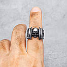 Каблучка печатка перстень чоловічий сталевий GODWAR 20 з нержавіючої сталі з Черепом, фото 2