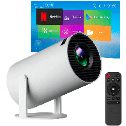 Проектор для дому з WiFi та Bluetooth + Пульт, 4К, HY 300 / Портативний міні проектор / Смарт проектор